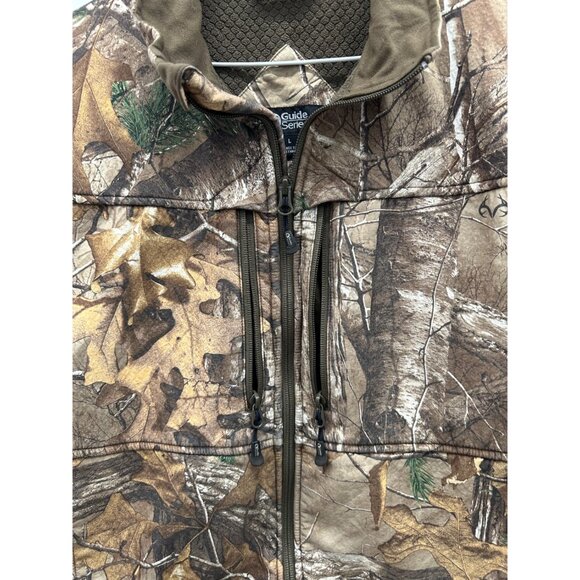 Vintage Camo Outdoors Light Jacket - Realtree Mossy Oak Zip-Up Size Large - Picture 3 of 5
